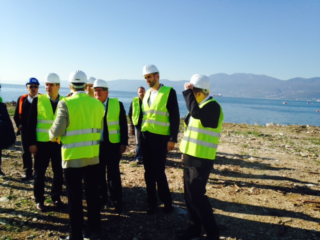 2014.11.14. - Rijeka - obilazak radova na izgradnji kontejnerskog terminala